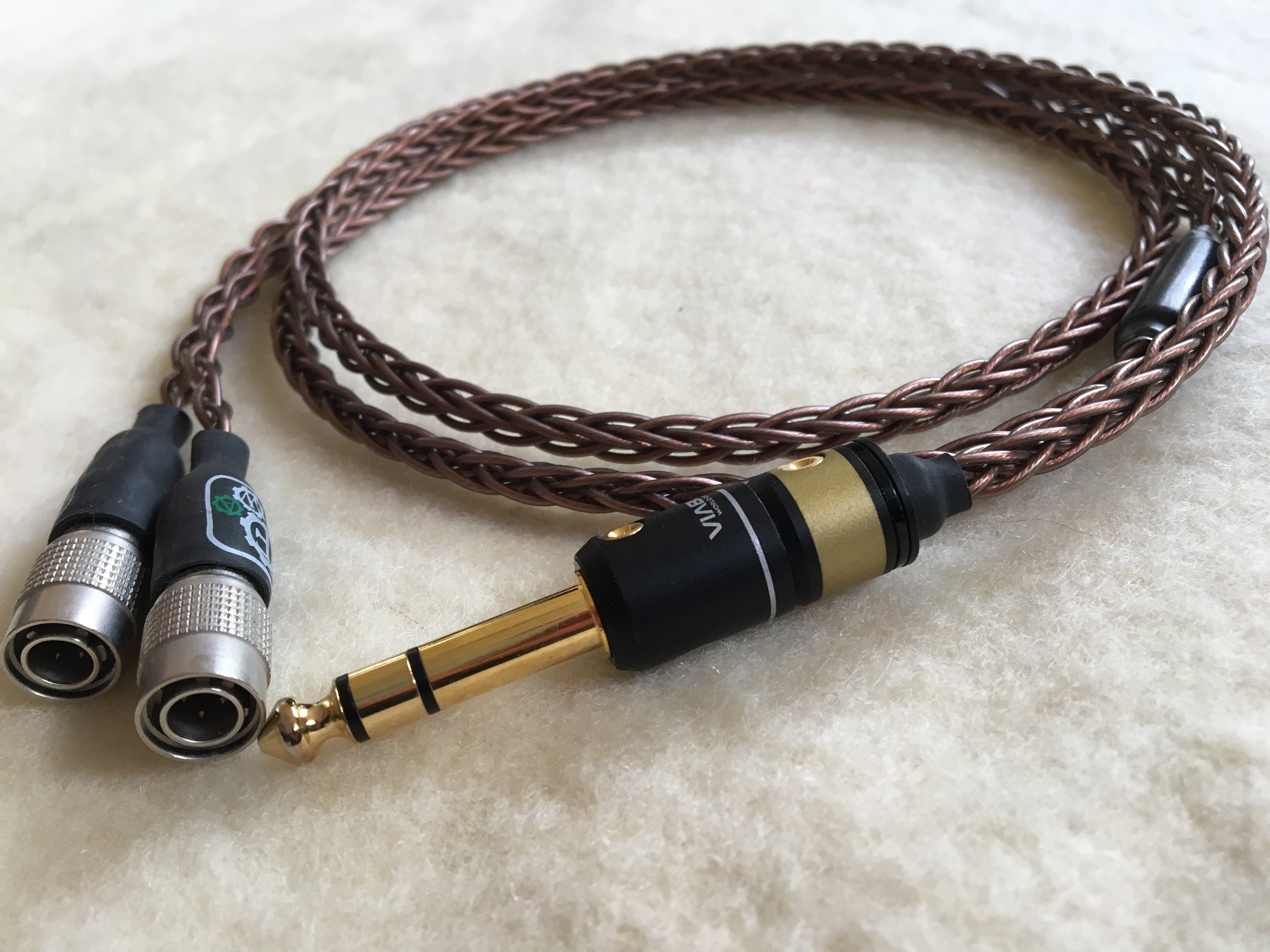 sold forza audioworks claire custom cable for mrspeakers headphone forza audio works