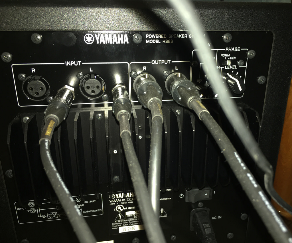yamaha hs8 inputs