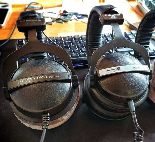 Superlux HD-660 and Beyerdynamic DT770 