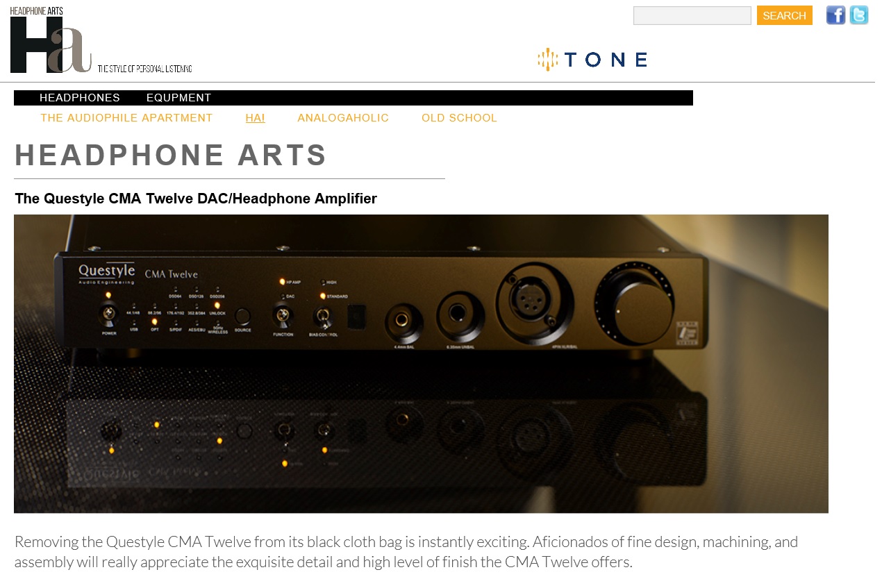 Questyle CMA Twelve Wins Tone Exceptional Value Award