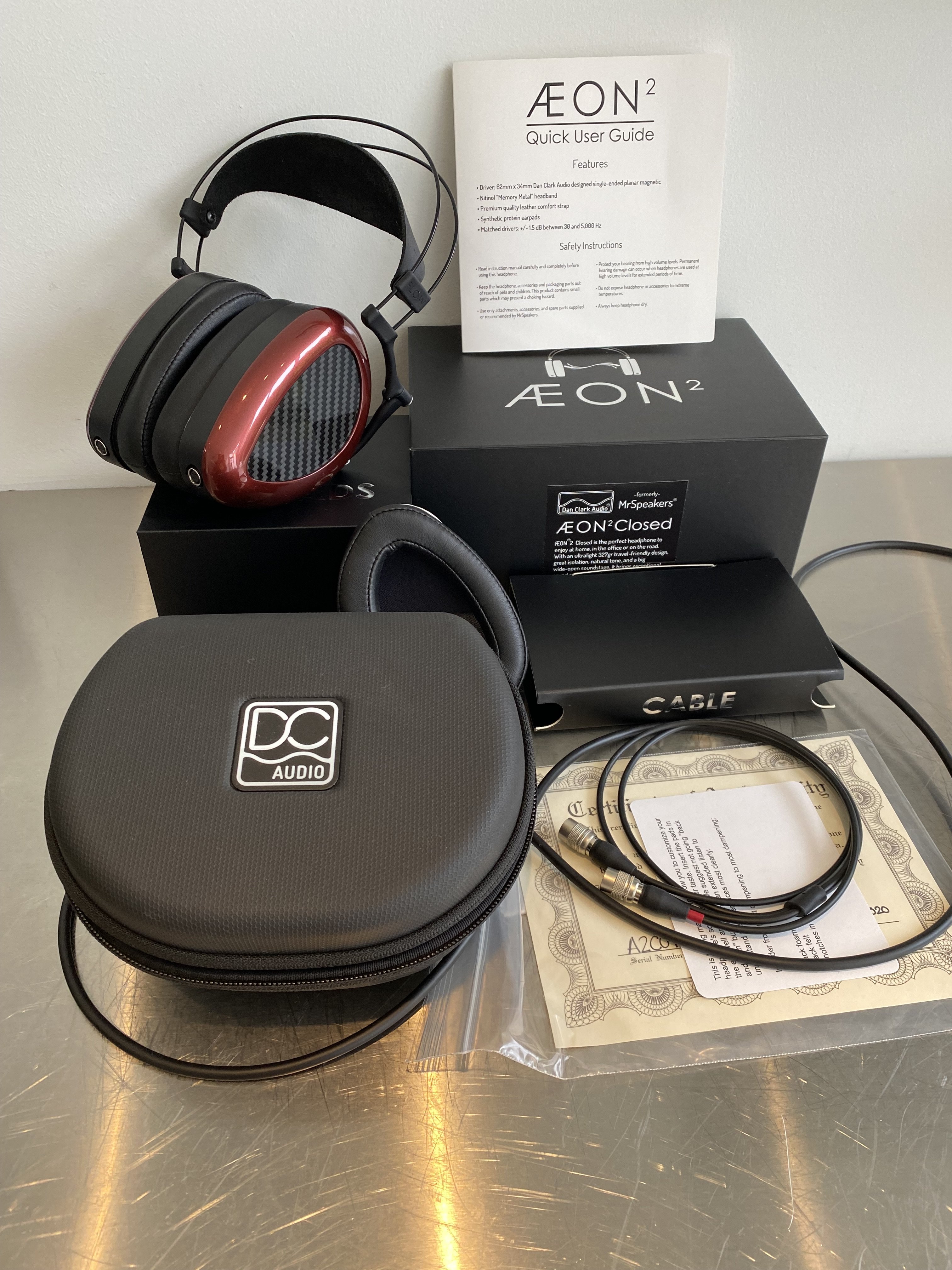 Sold: Dan Clark Audio Aeon 2 Closed with stock pads and noire pads ...
