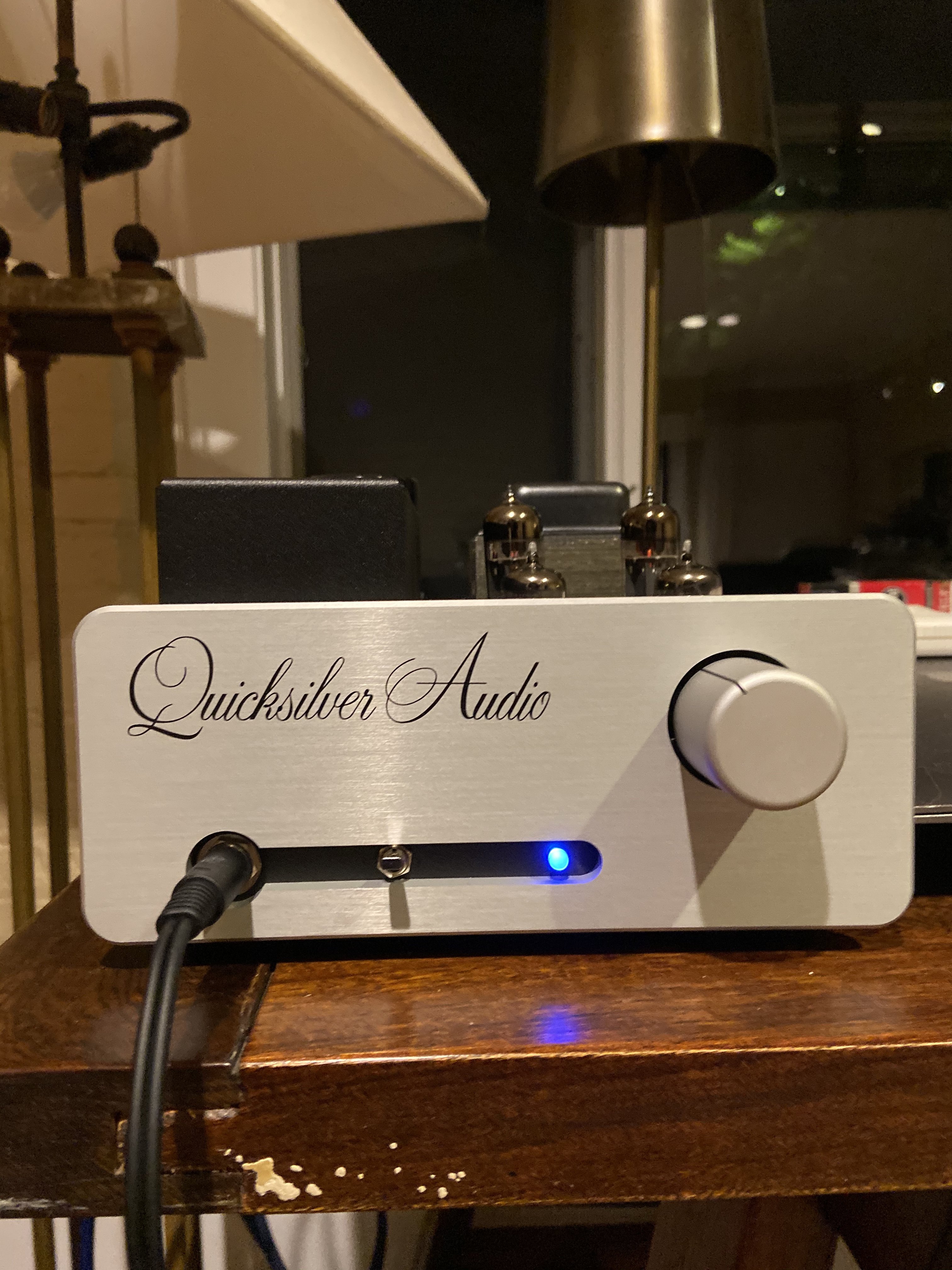Closed FS Quicksilver Audio Headphone Amp in Minty Condition with Upgrade Tubes Headphone