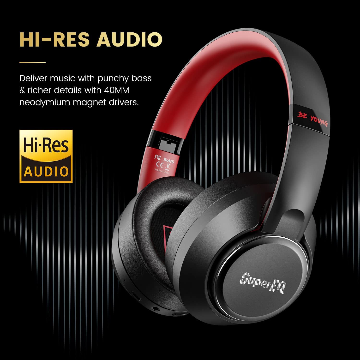 SuperEQ S1 Hybrid Active Noise Cancelling Headphones Headphone