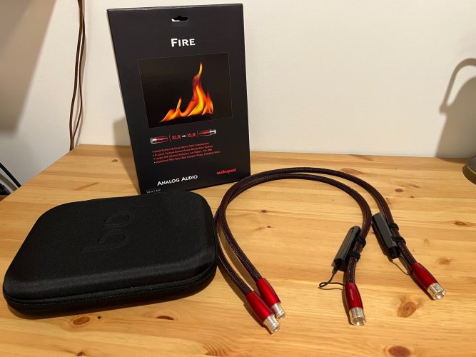 Sold: (SOLD) FS Audioquest Fire XLR 1 m interconnect cable | Headphone ...