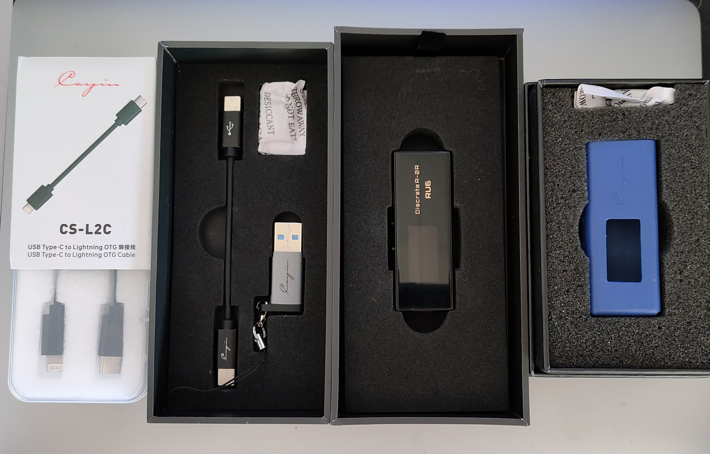 Ru6 Box Closed: New-In-Box Cayin Ru6 R2R portable Dac-dongle + all accessories ...
