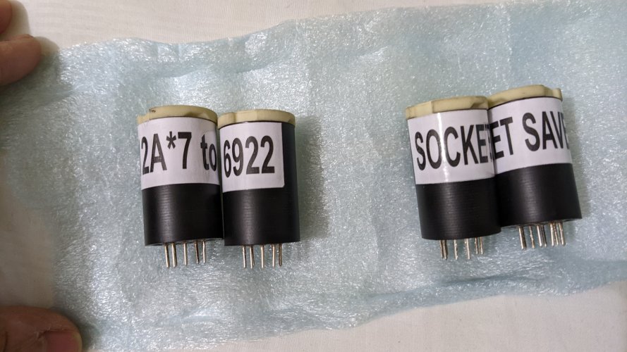 Closed: Custom 12AU7 / 12AT7 / 12AX7 to 6922 extended tube adapters and ...