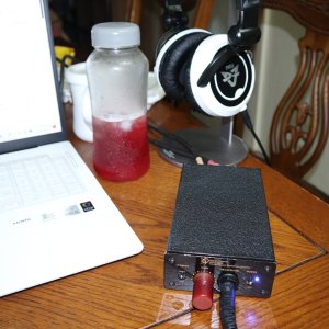 One of combination of Ma headphone systems