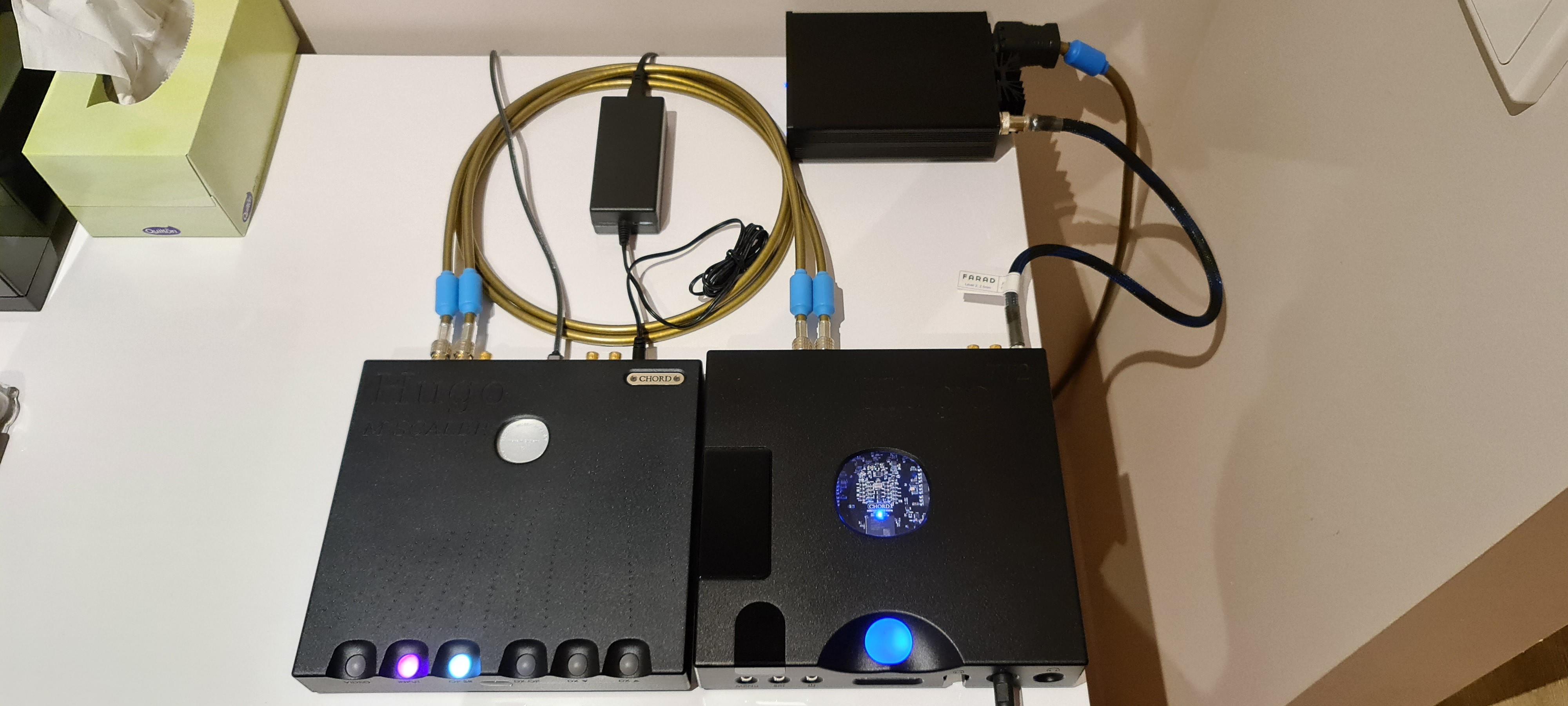 Closed Chord Hugo TT2 & MScaler Stack (Black) with Farad Super3