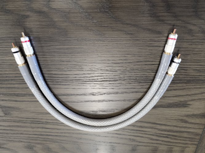 Closed Acoustic Zen silver reference II (0.5M ) Rca cable Headphone