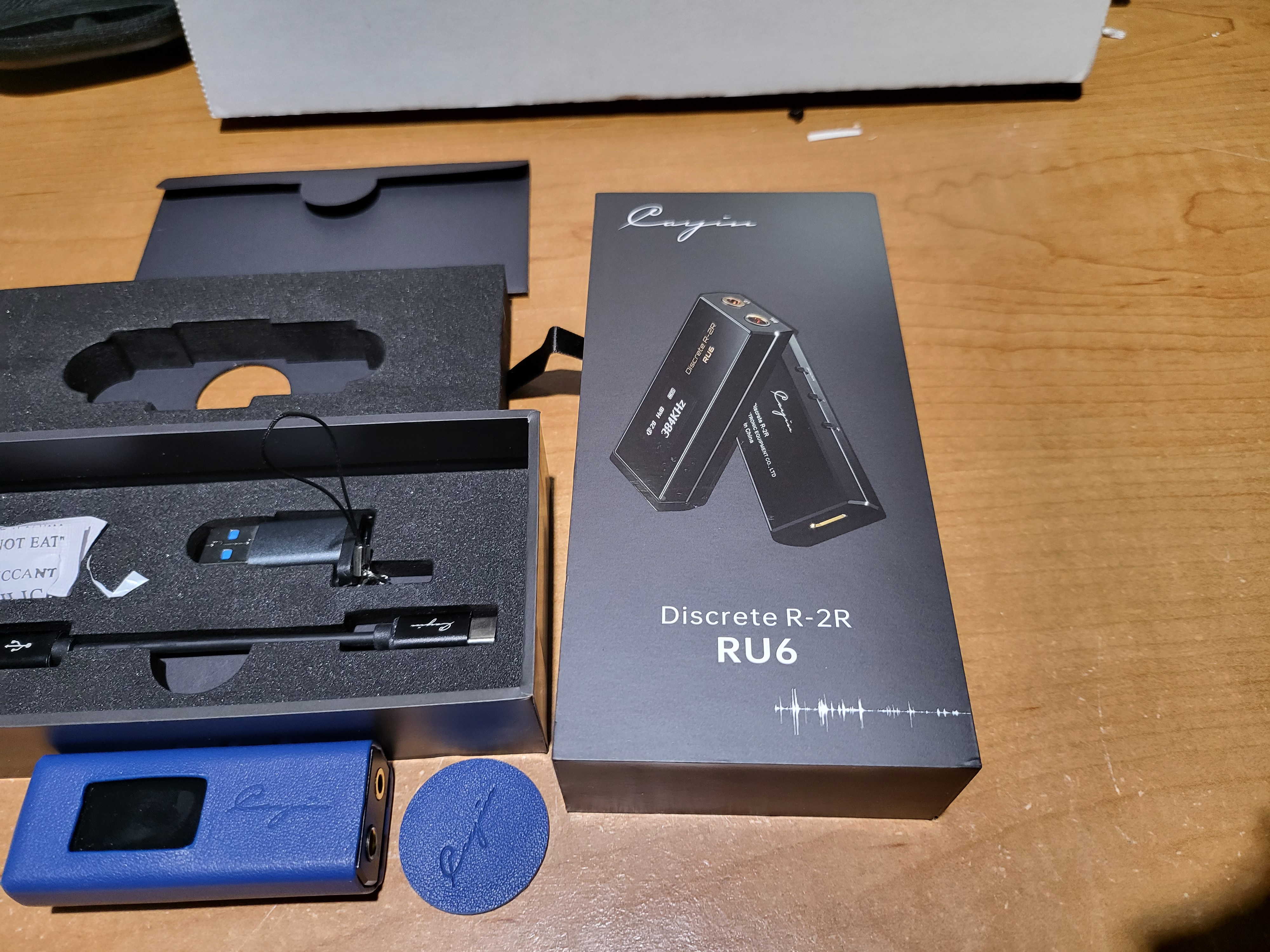 Ru6 Box Sold: Mint Cayin RU6 with Official Blue Leather Protector | Headphone ...