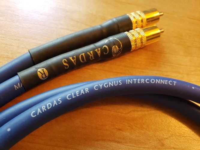 Closed Cardas Clear Cygnus interconnect 1m RCA Headphone Reviews and