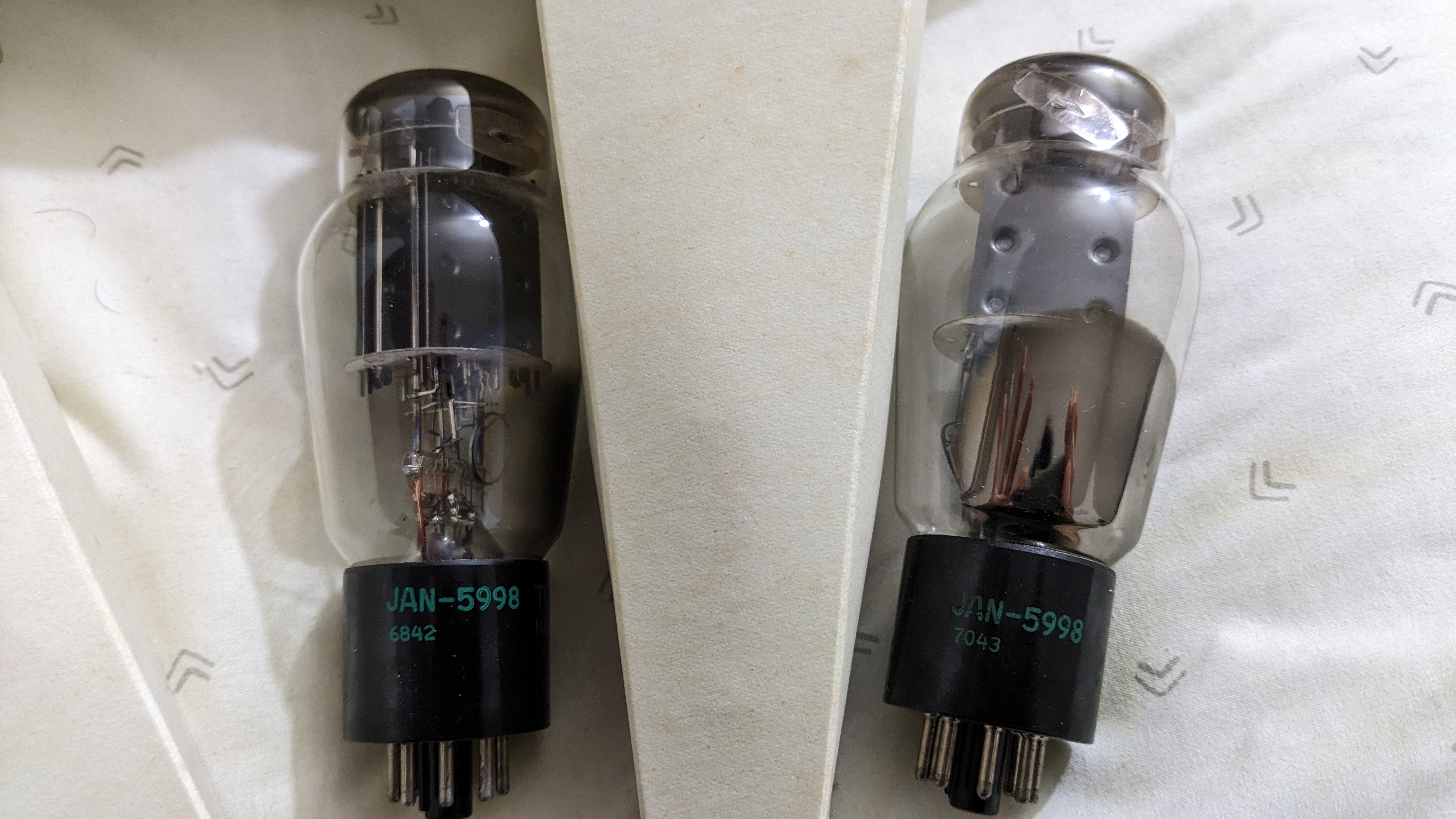 Closed: Tung Sol 5998 Matched Pair - Directly from Woo Audio ...