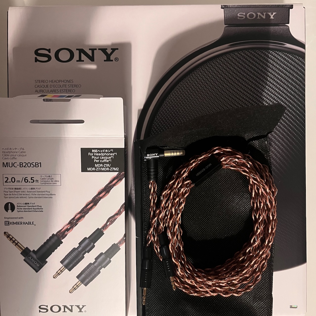 Sold: Sony MDR-Z1R + 4.4 Kimber Cable (MUC-B20SB1) | Headphone
