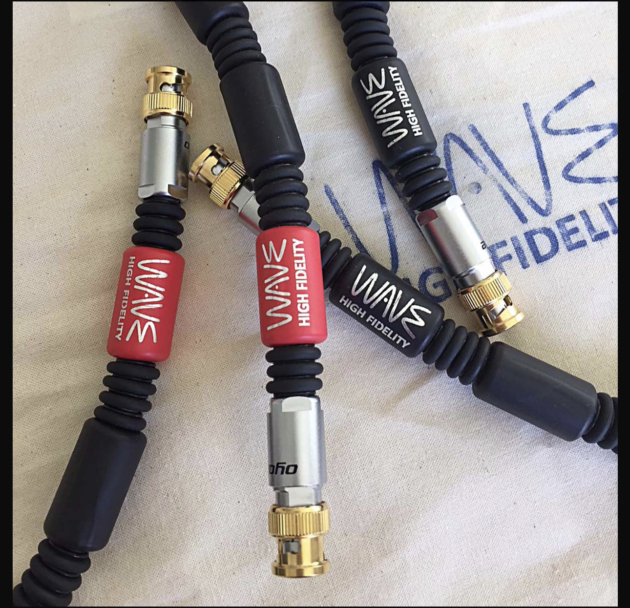 Closed 2X Wave Stream BNC Cables for Chord M Scaler to DAVE TT2 or