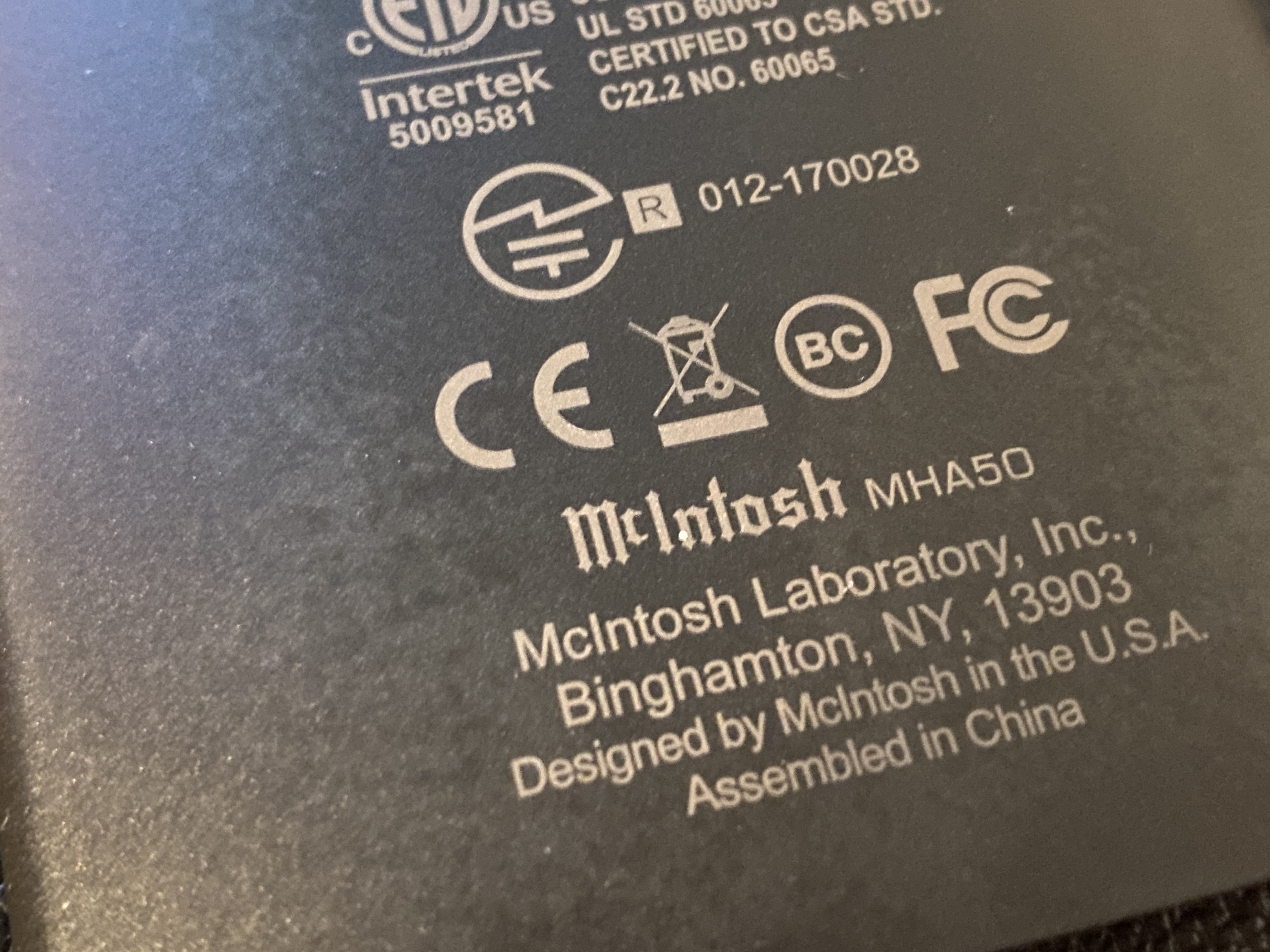 Sold McInTosh MHA50 (New battery) Headphone Reviews and Discussion