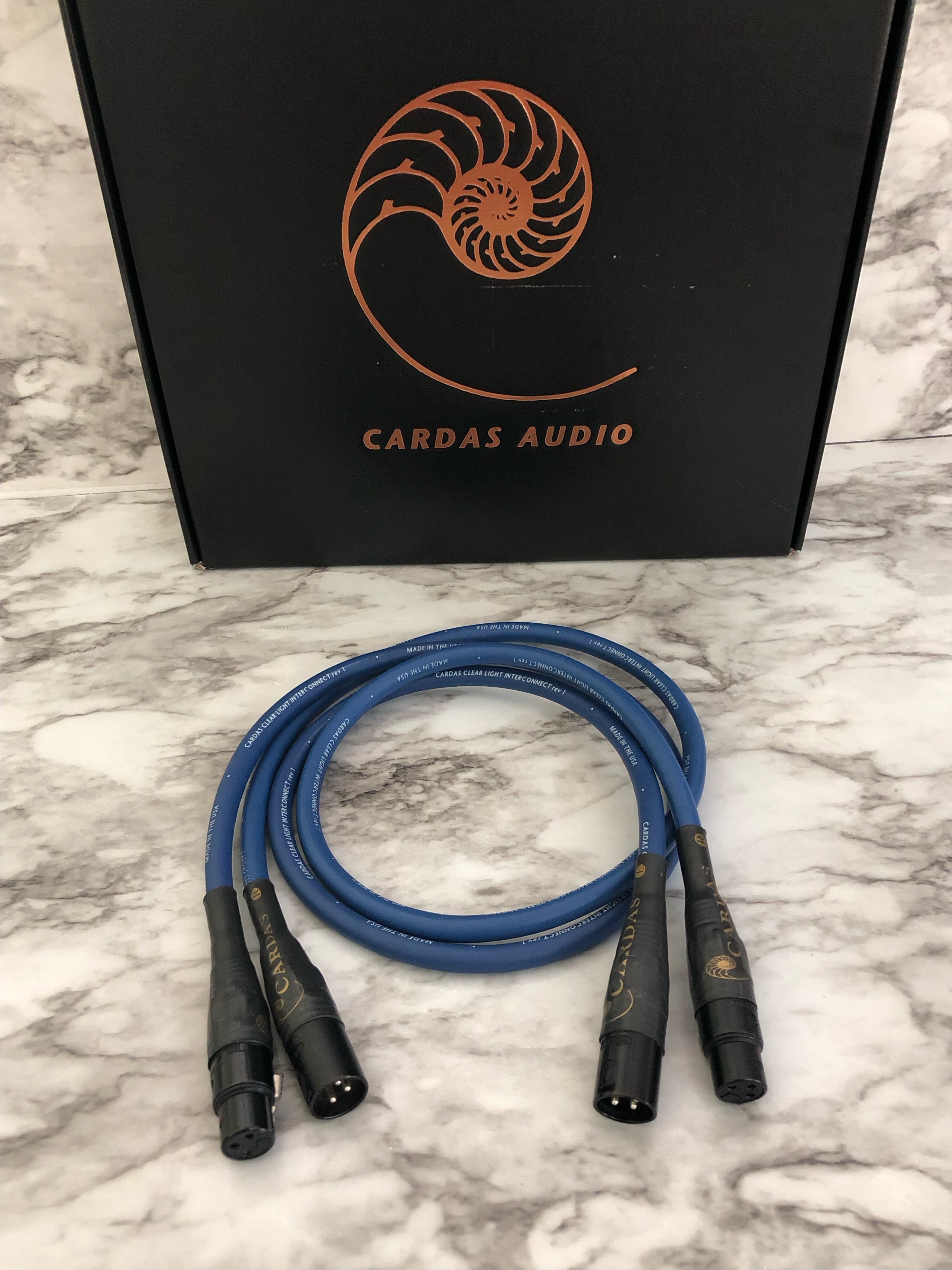 Closed 1m Cardas Clear Light Rev. 1 XLRs with original Cardas box