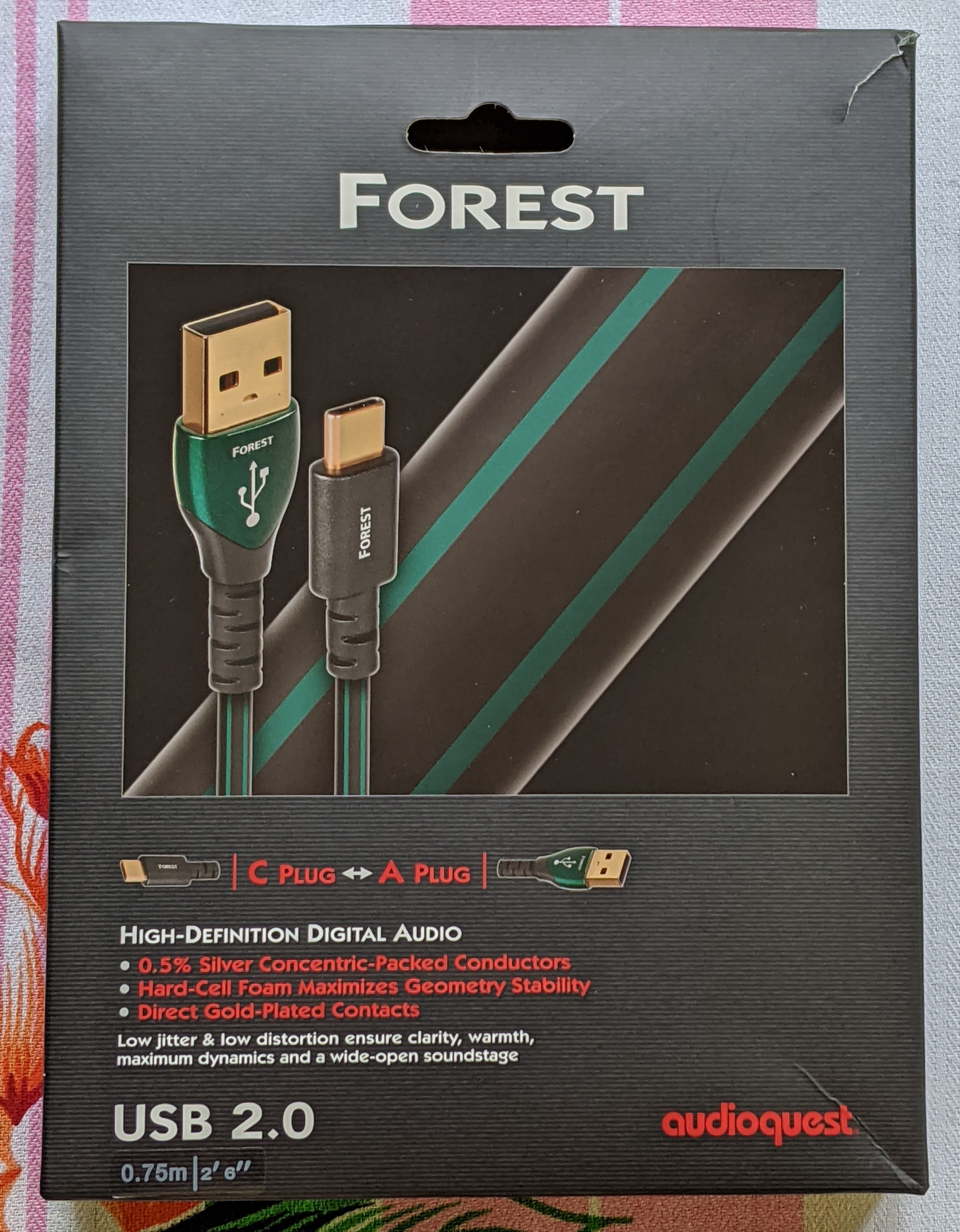 Closed: [SOLD!] AUDIOQUEST FOREST cable USB A to C (0,75 M) | Headphone ...