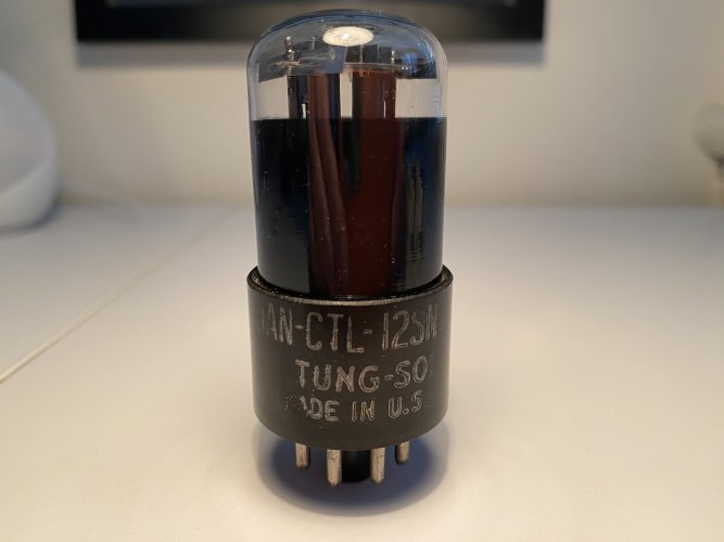 Sold: FS: Pair 12SN7 Tungsol Round Plate Black Glass (TSRP) Tubes ...