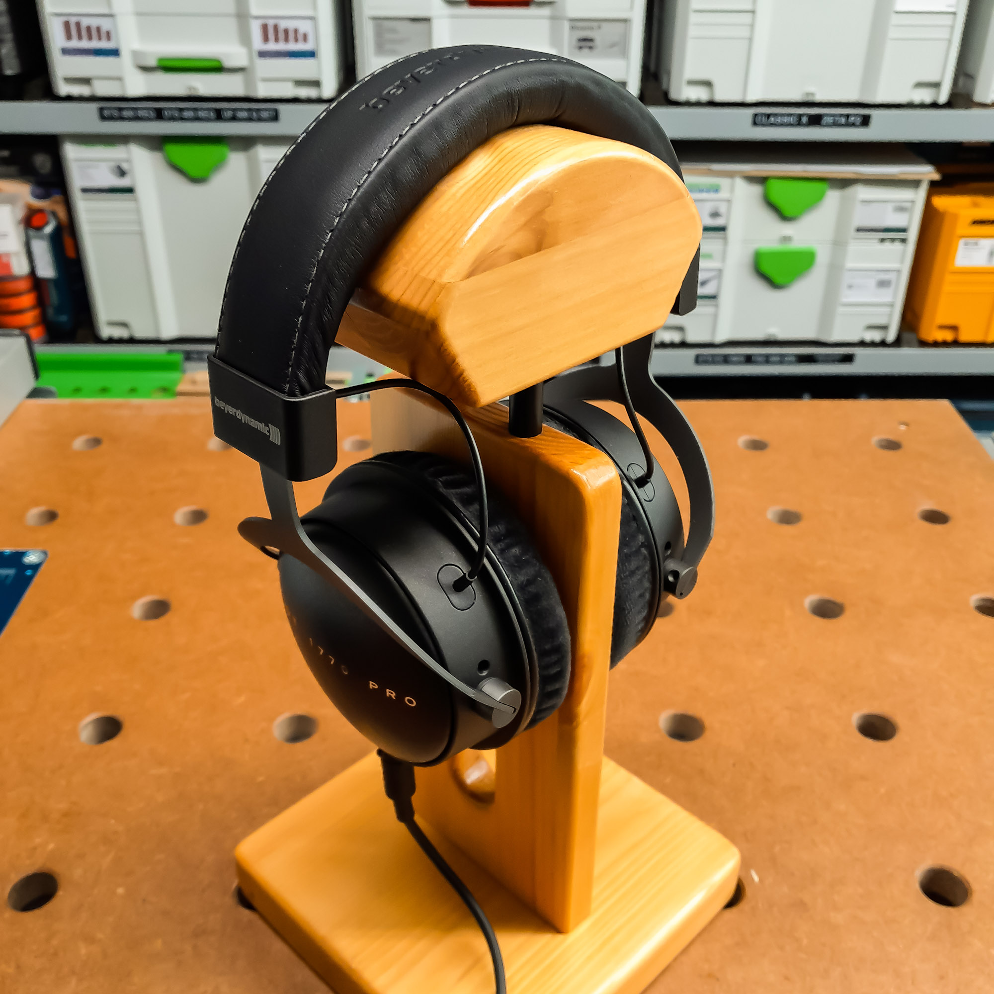 My homemade headphone stand (with documented construction process