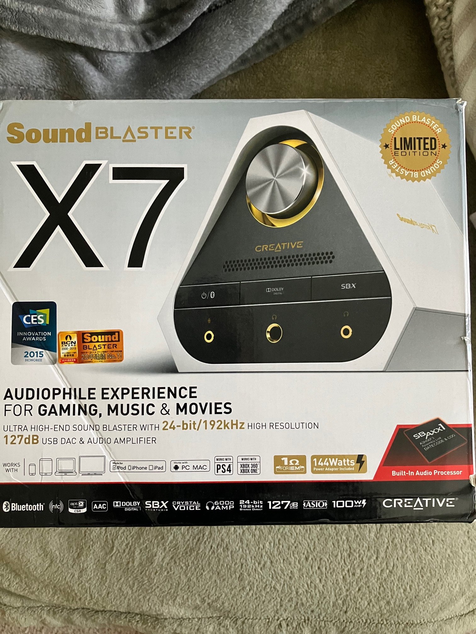 Closed Creative Sound Blaster X7 Limited Edition USB DAC PS5