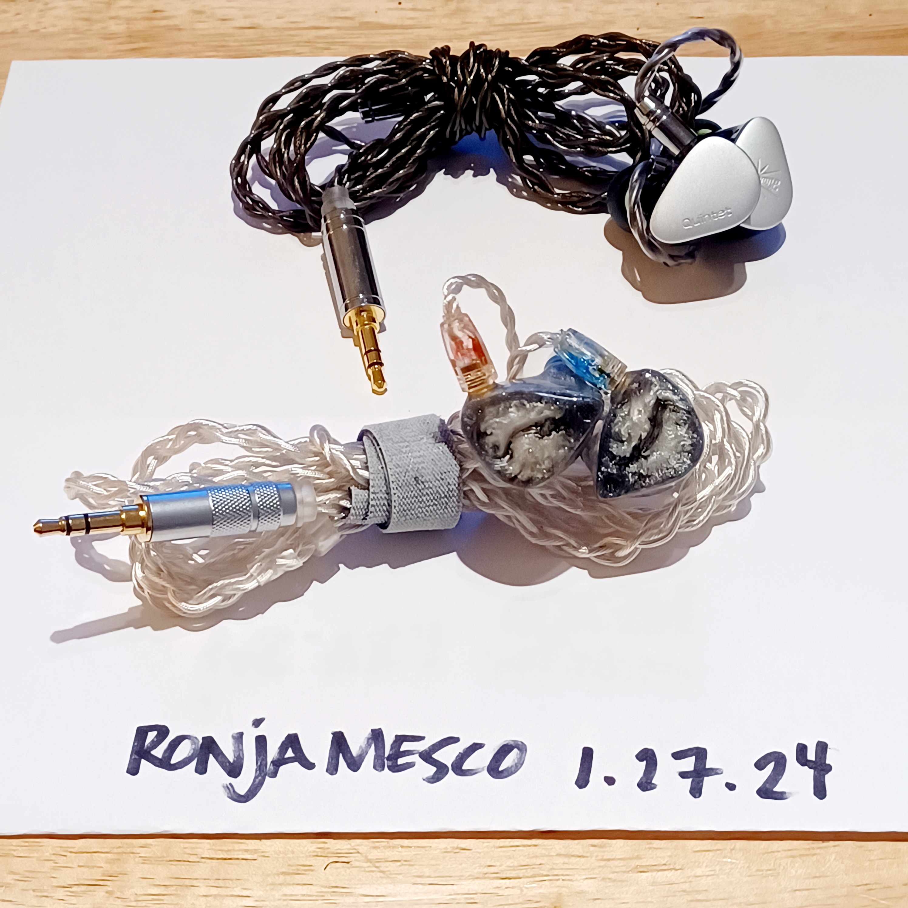 Sold Kiwi Ears Quintet with Rare Audio Lokahi 7BA IEM Headphone