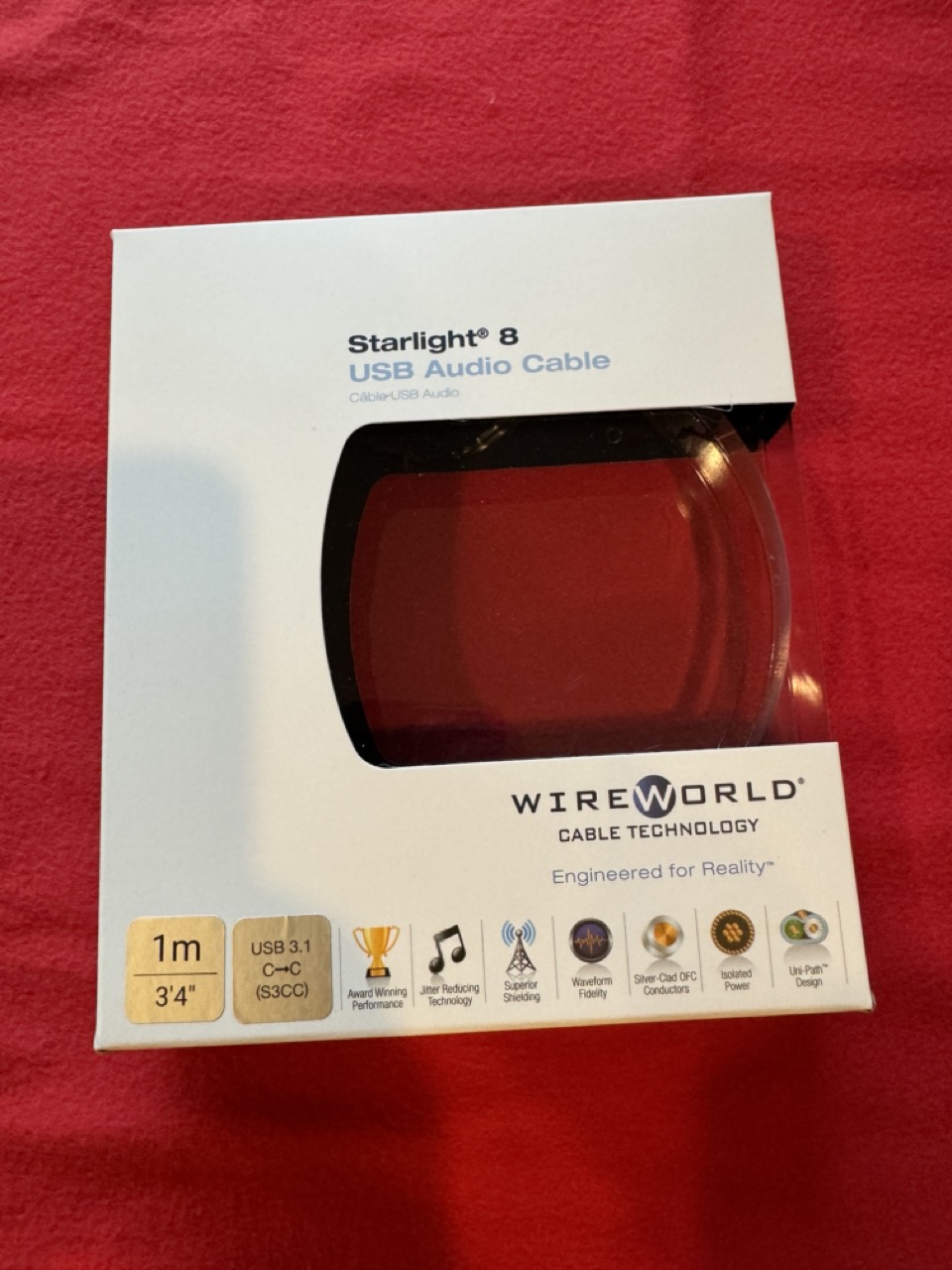 Sold: Wireworld Starlight 8 USB-C to C (3.1) 1m cable | Headphone ...