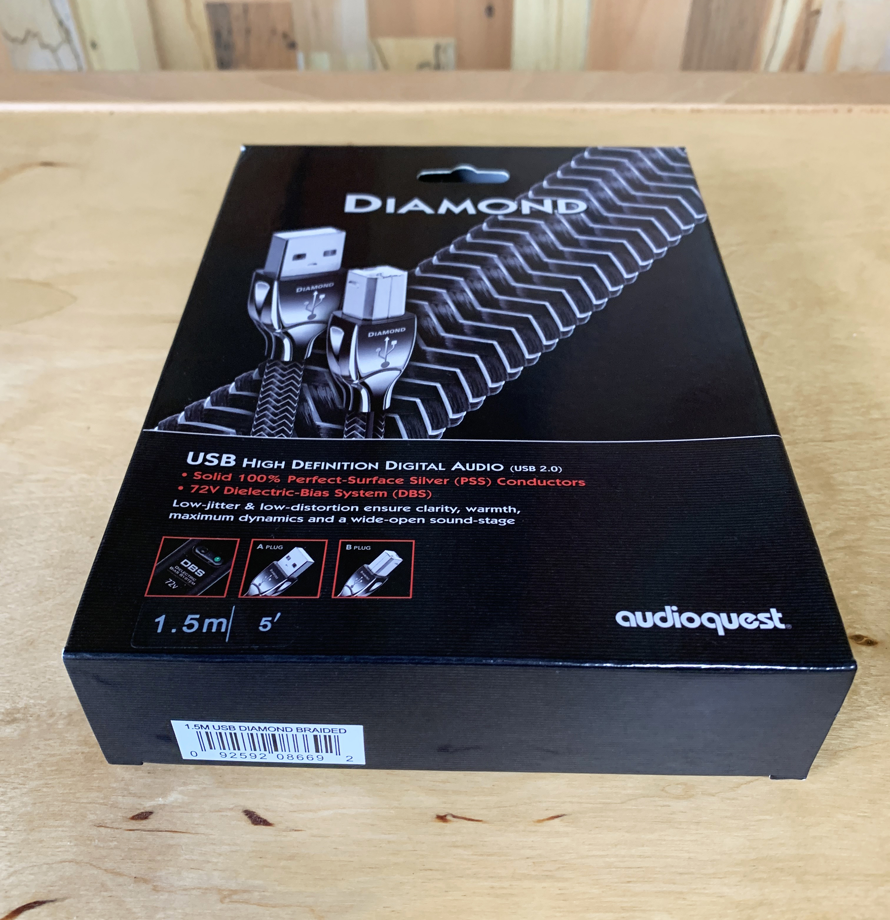 Audioquest Box Sold: SOLD - Audioquest Diamond USB2.0 A-B Cable (1.5m | 5 ...