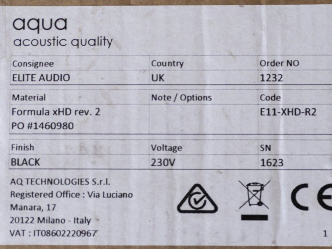 Closed Aqua Acoustic Formula xHD Rev.2 Optologic R2R DAC Headphone