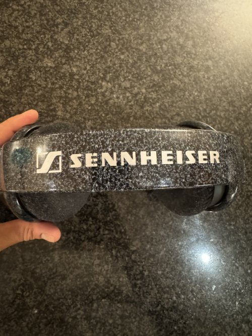 Closed: Modded Custom Sennheiser HD 600 Marble Black Silk Mass Loaded ...