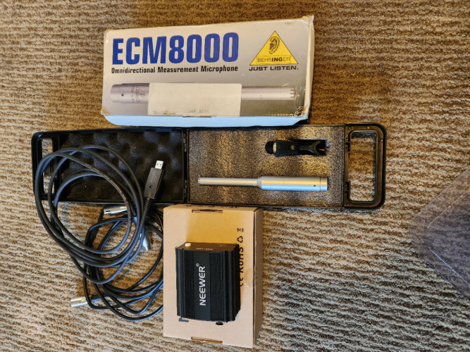 Behringer ECM8000 Measurement Microphone Headphone Reviews and