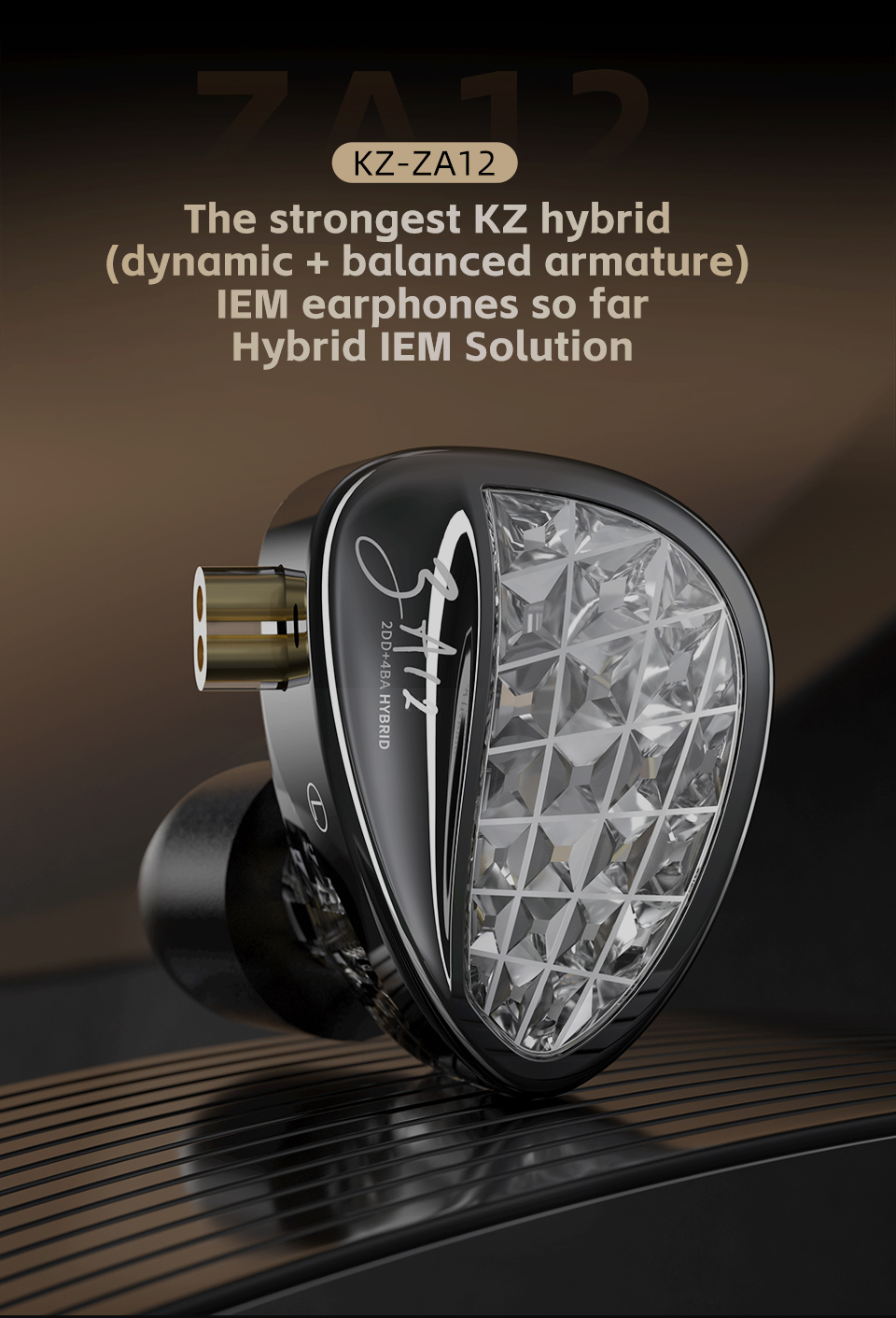 Introducing the KZ ZA12 - 12 Units Adjustable In-ear Headphones