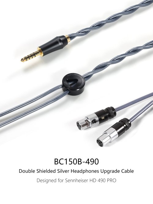 ddHiFi BC150B-490 Double Shielded Silver Headphones Cable