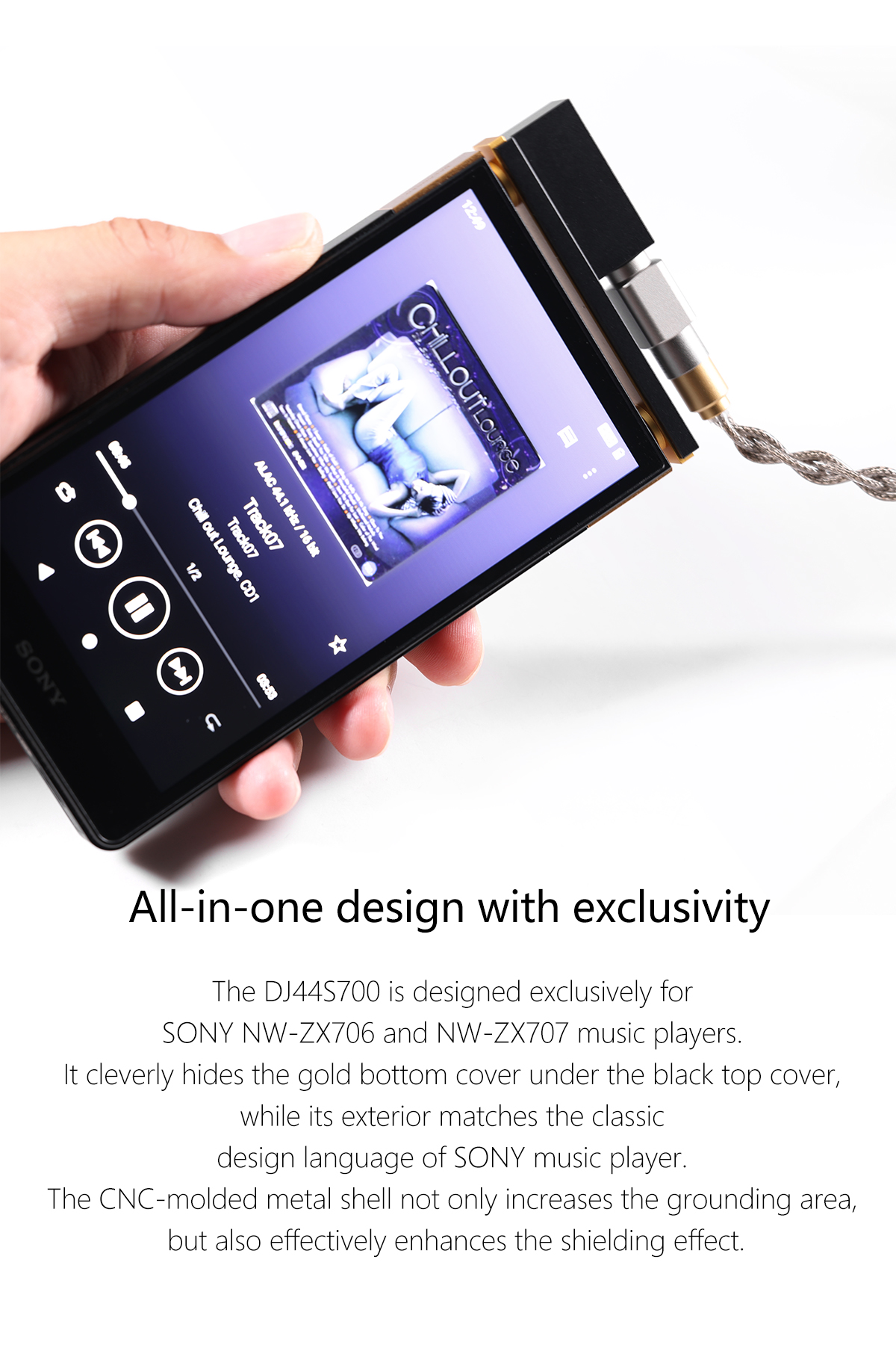 ddHiFi DJ44S700 4.4mm Ground Pin Adapter Exclusively for SONY NW