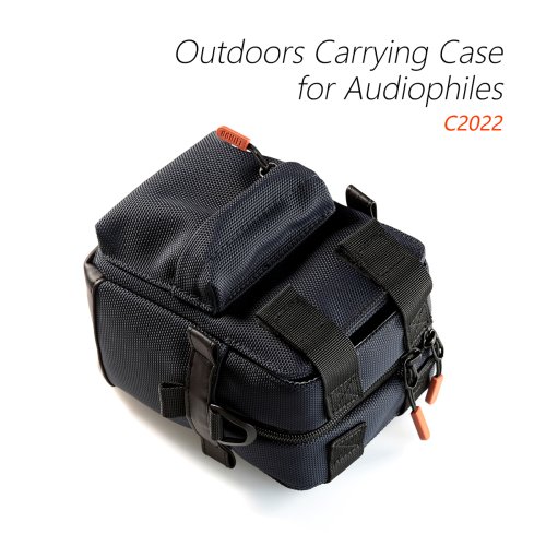 ddHiFi C2022 (Dark Blue) Outdoors Carrying Case for Audiophiles, Storage Bag for DAP, DAC, Dongle, Headphone / Earphone, etc.