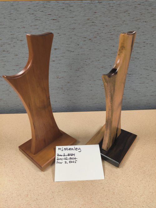 Sold: [SOLD] ZMF Salire headphone stands in Cherry and Katalox ...