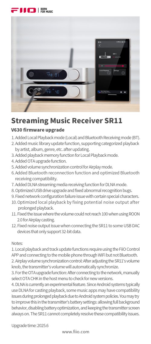 The new firmware V630 for SR11 is now available! | Headphone Reviews ...