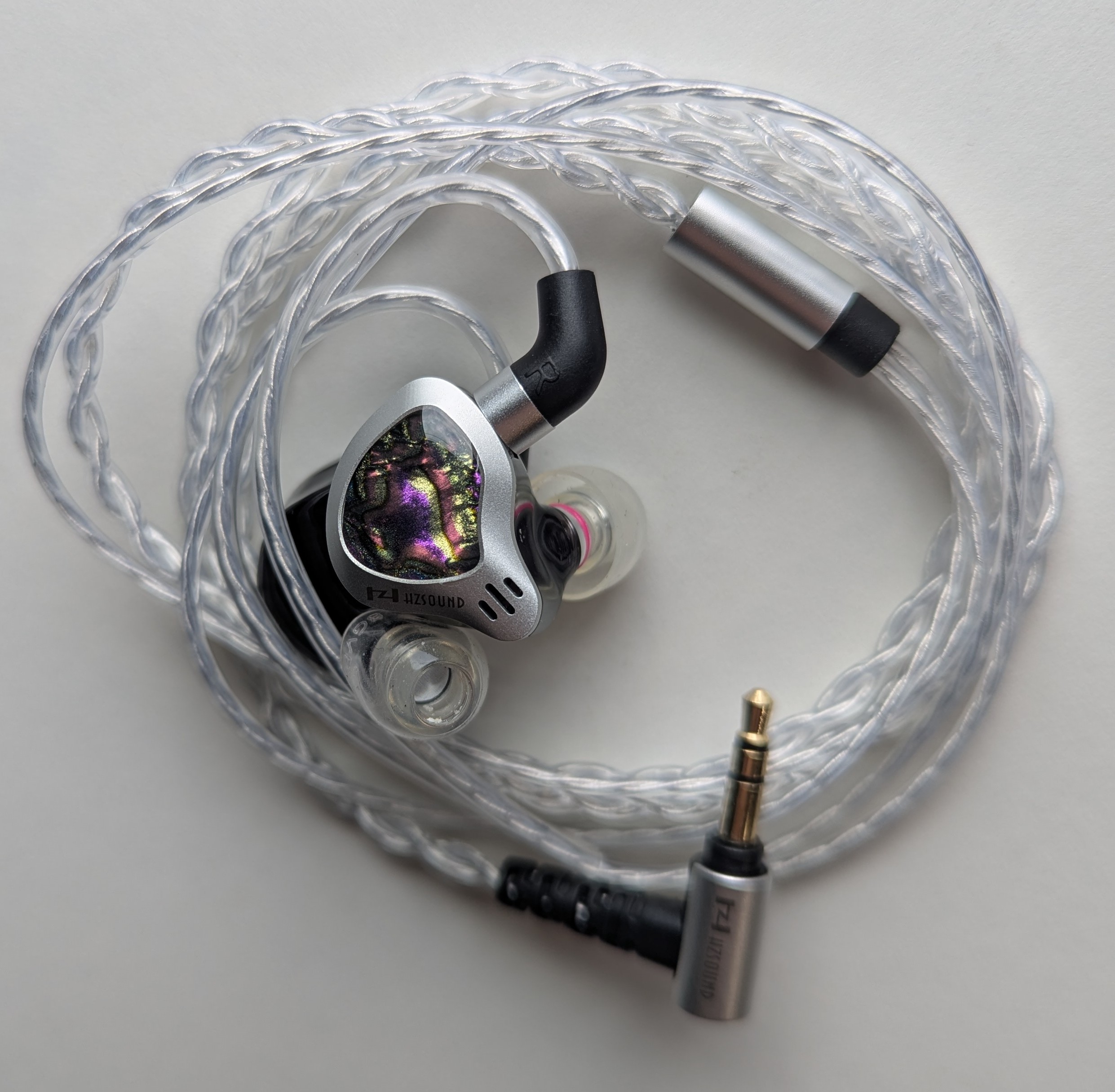 アクセサリー HDR362GW KeepHiFi Hzsound Dual-Driver HiFi Earphones, PVD-coated Composite