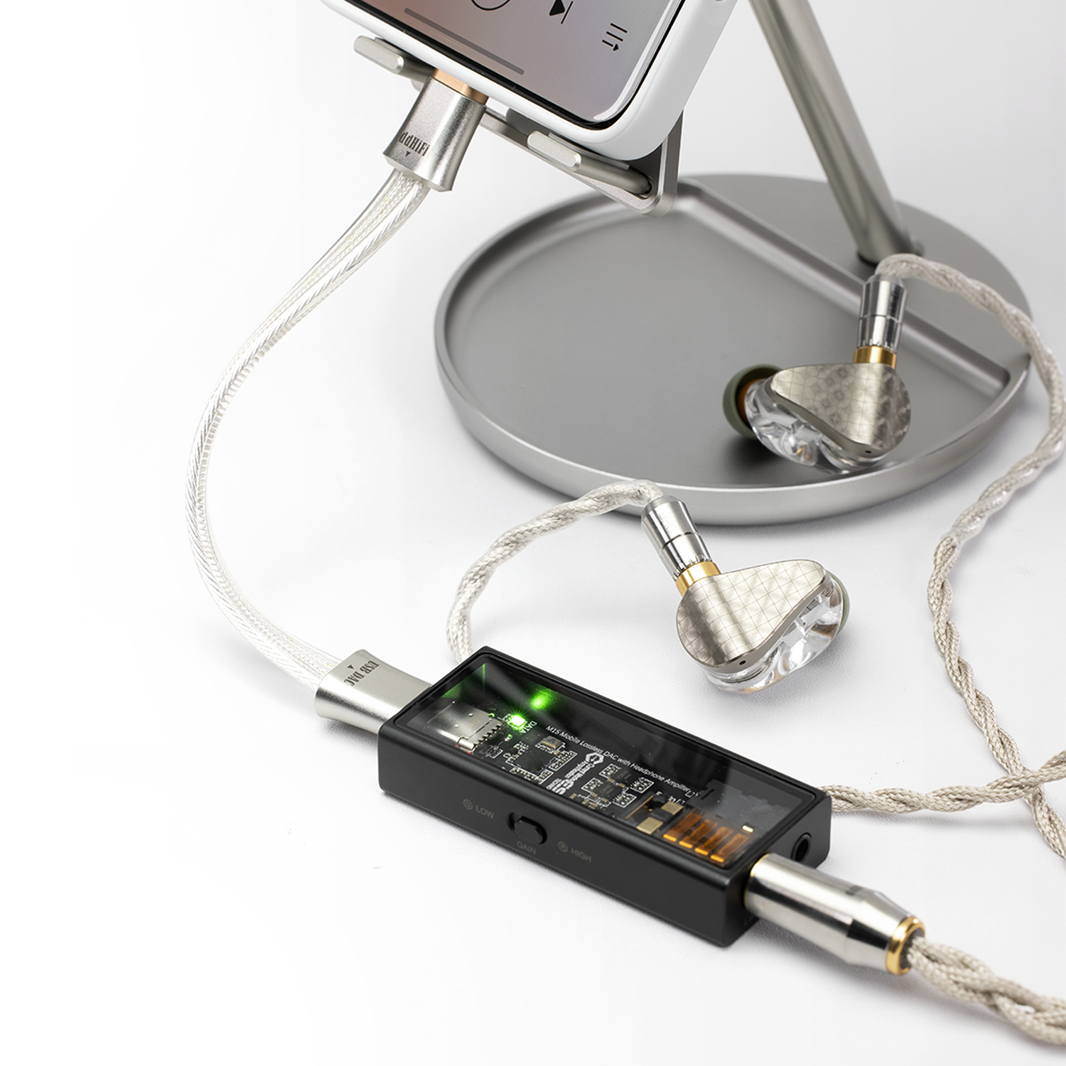 ddHiFi TC19CC (Comet) Flagship Pure Silver USB-C to USB-C OTG
