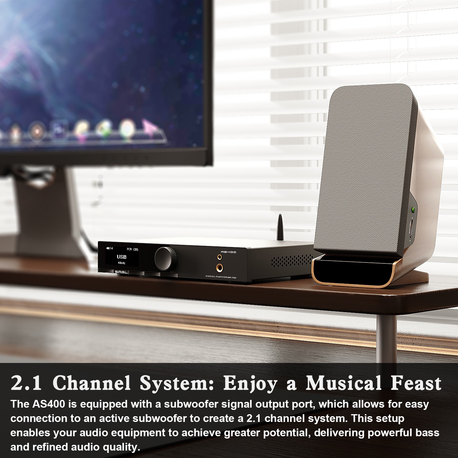 SMSL AS400 — All-in-One DAC, power Amp & MM Phono Amp | Headphone ...