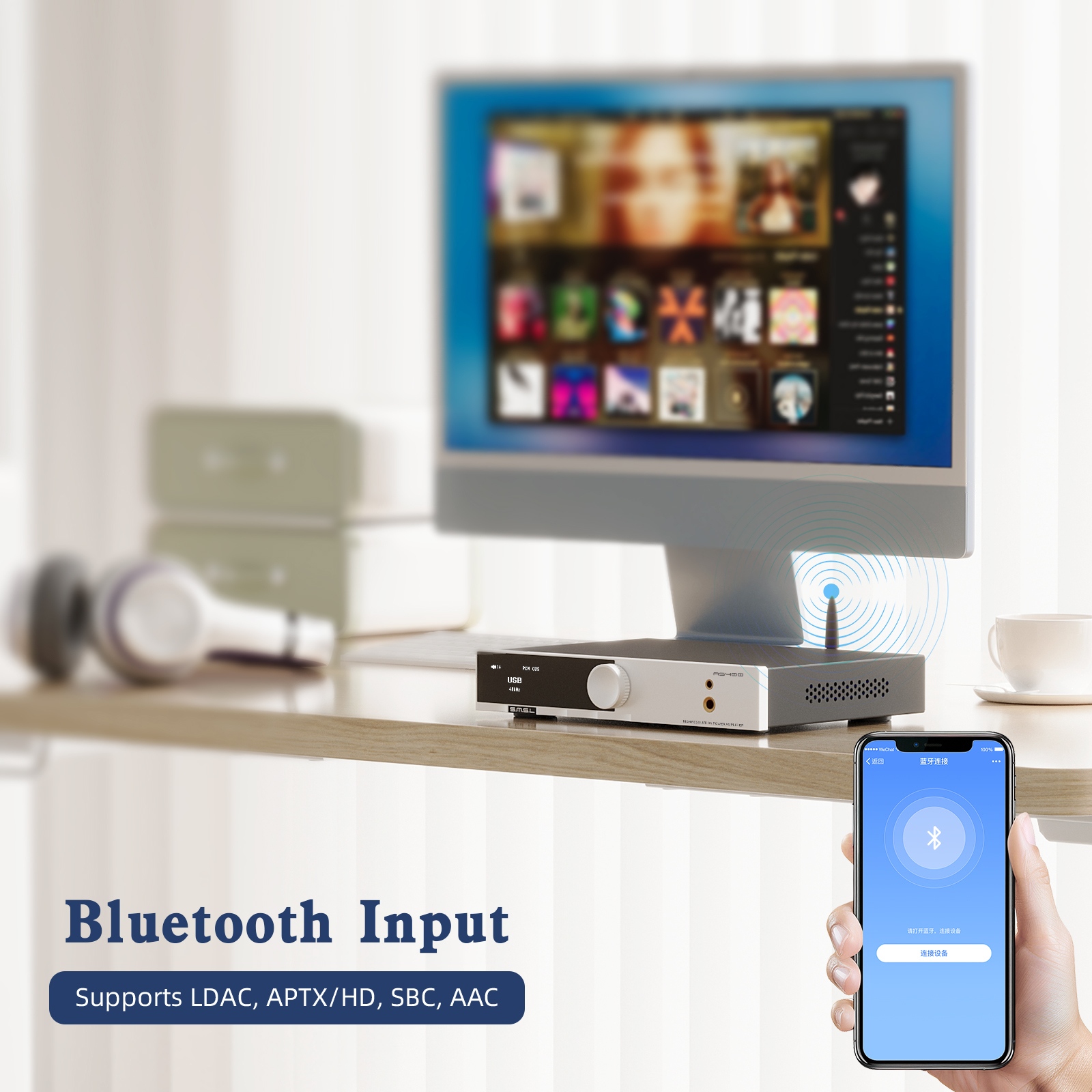 SMSL AS400 — All-in-One DAC, power Amp & MM Phono Amp | Headphone ...