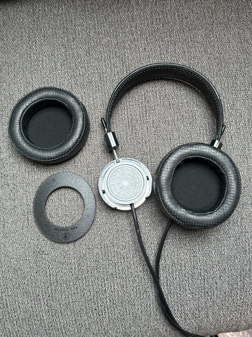 Grado 325X w/ original and ZMF perforated lamb skin pads | Headphone ...