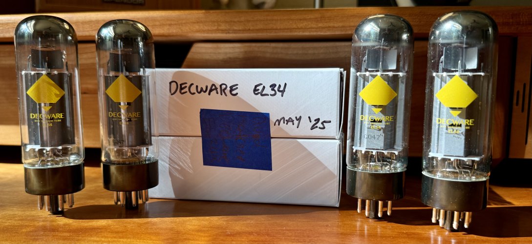 Closed: Decware EL34 Quad (4) Matched set | Headphone Reviews and ...
