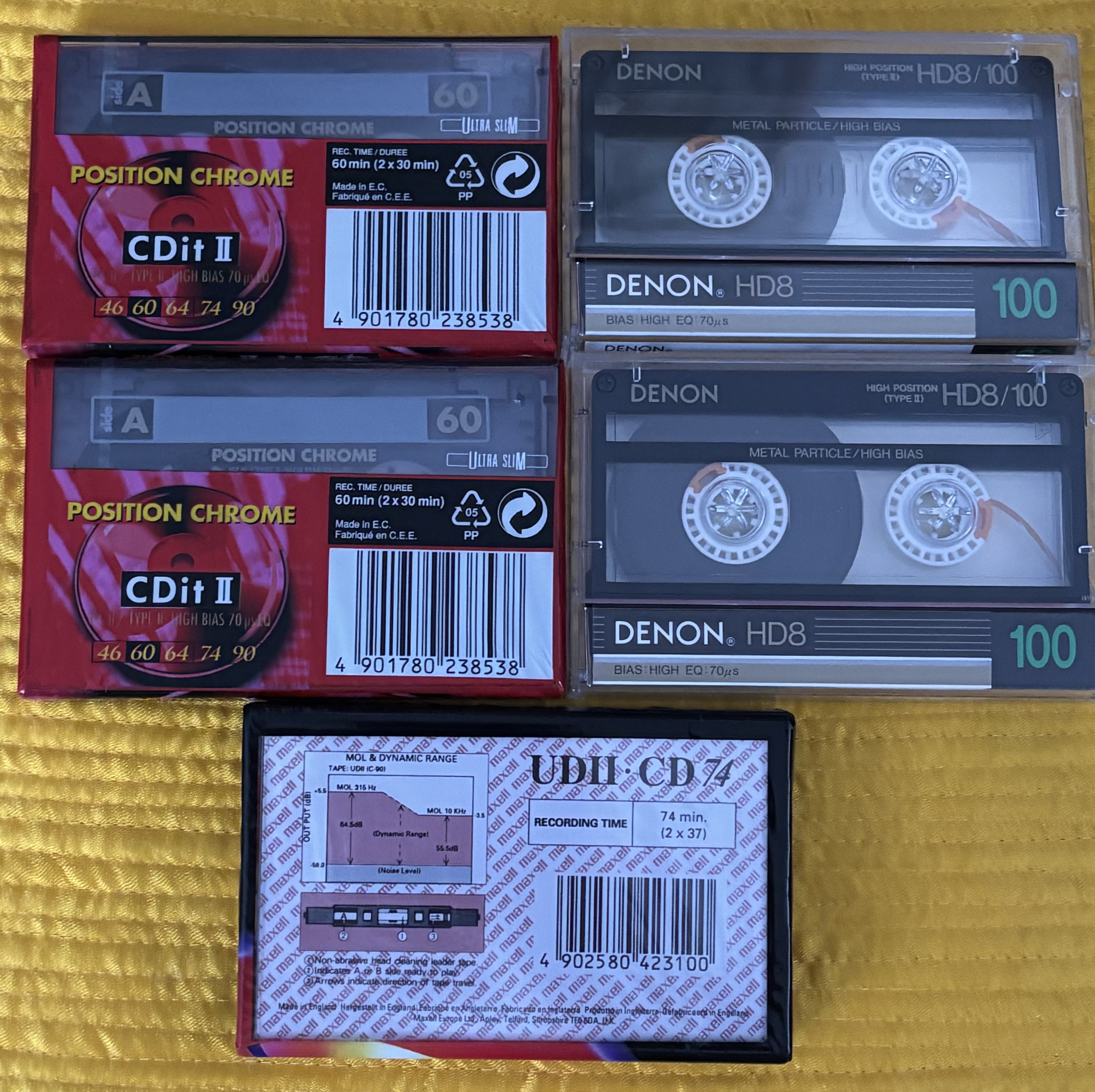 Closed: 5 CrO2 tapes Denon, Sony, Maxell | Headphone Reviews and ...