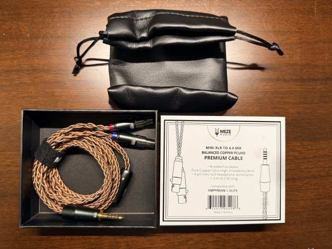 MEZE AUDIO PCUHD アップグレードケーブル COPPER Meze Audio Mini XLR Copper PCUHD Premium Cable