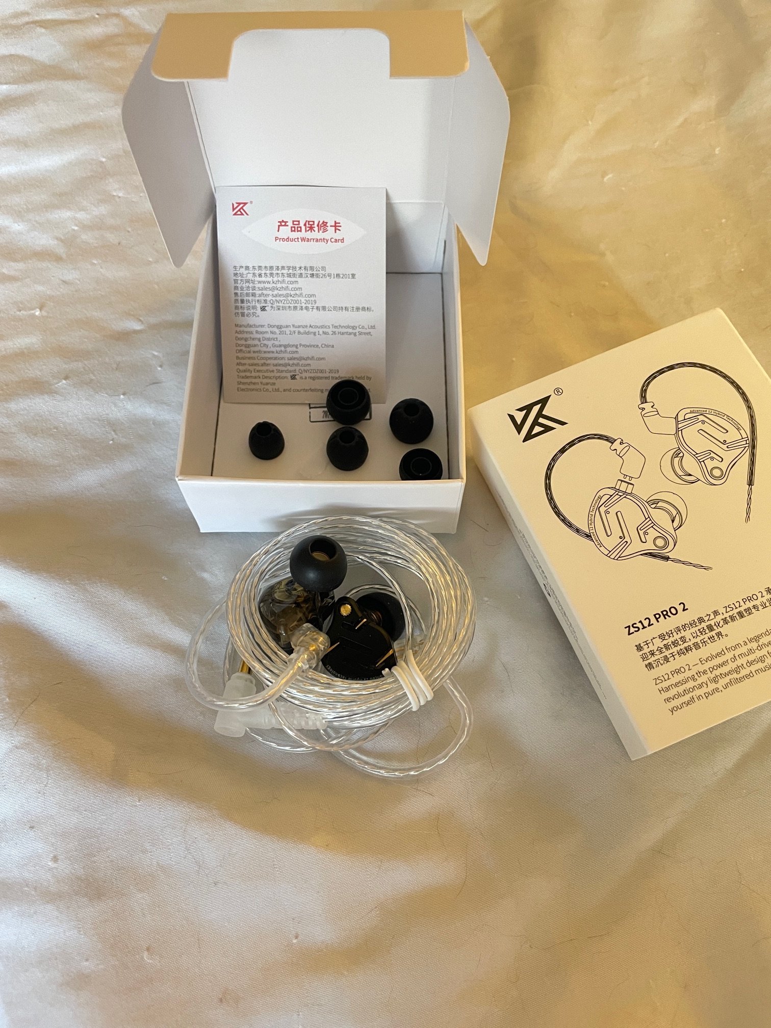 KZ ZS12 PRO 2】Flagship-grade Super-Linear 1DD+5BA Hybrid IEM, 3.5
