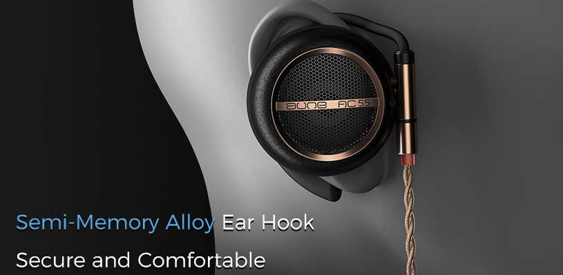Aune AC55 クリップオンヘッドフォン Aune AC55 Open-Back Clip-On