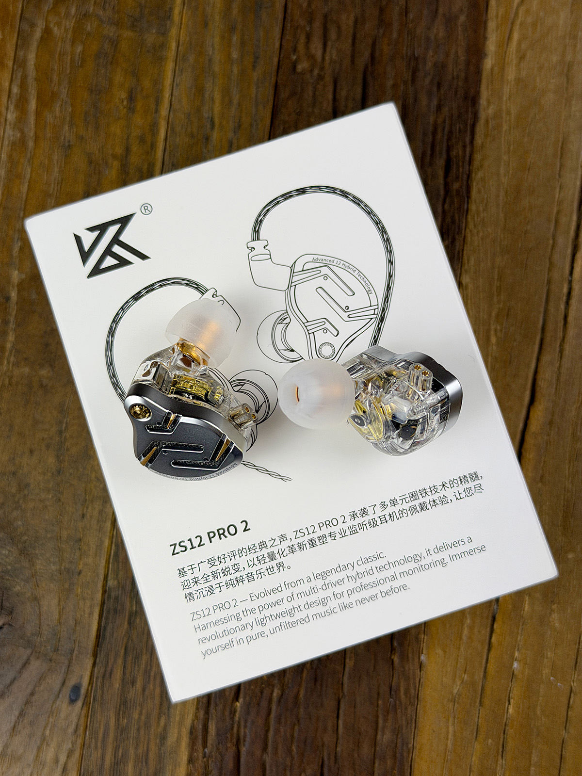 KZ ZS12 PRO 2】Flagship-grade Super-Linear 1DD+5BA Hybrid IEM, 3.5