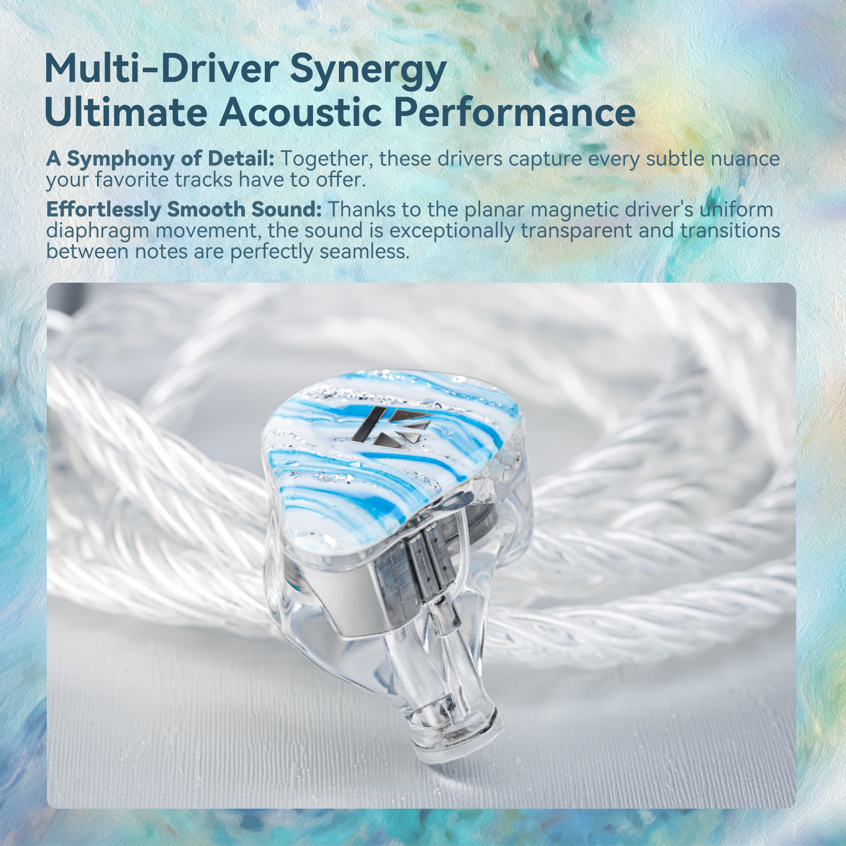 KBEAR Mirage KB08 in Ear Monitors 1 DD · 1 BA · 2 Micro-Planar