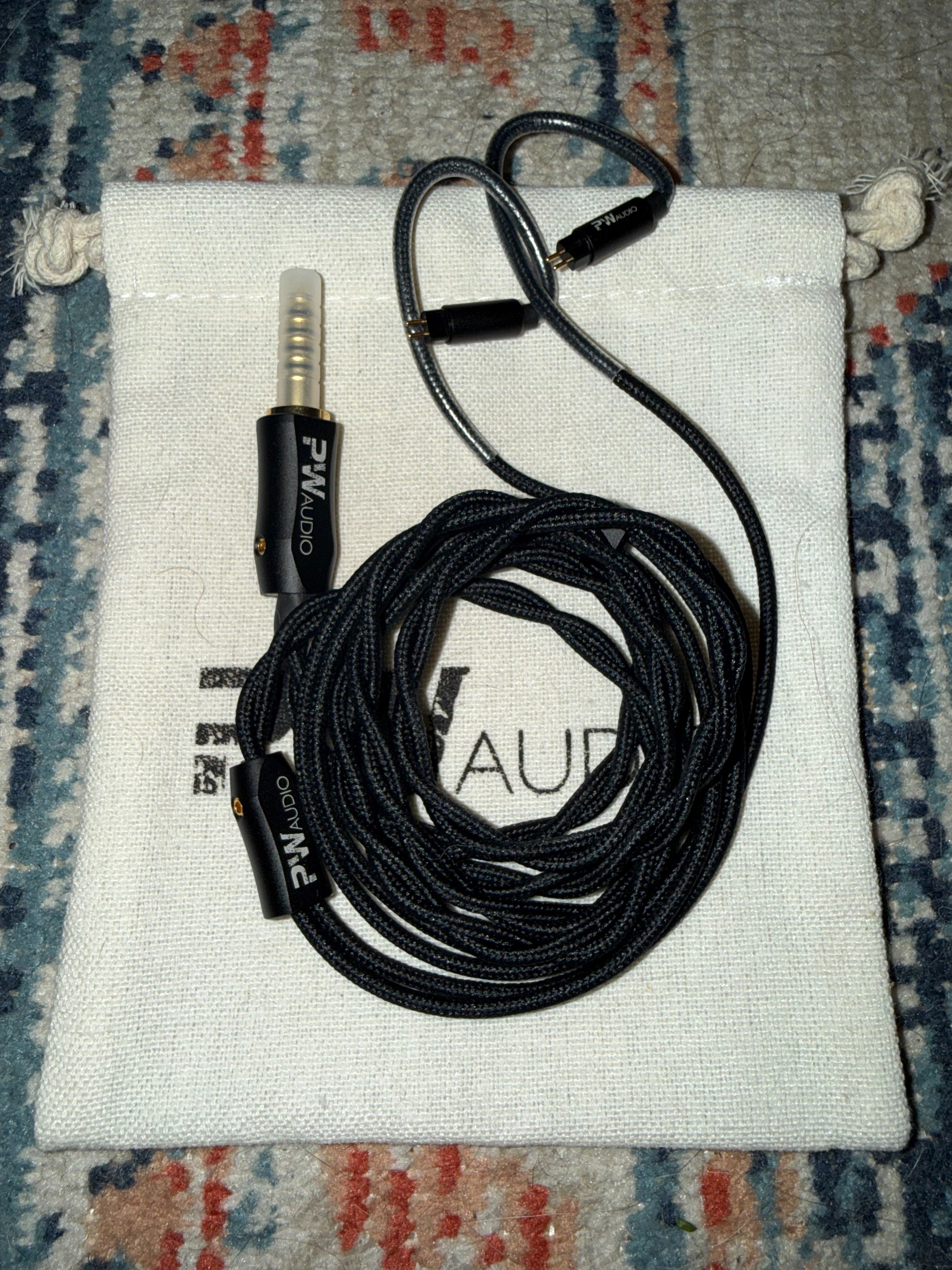 Closed: PRICE DROP PW Audio Antigona Black IEM Cable 2pin 4.4