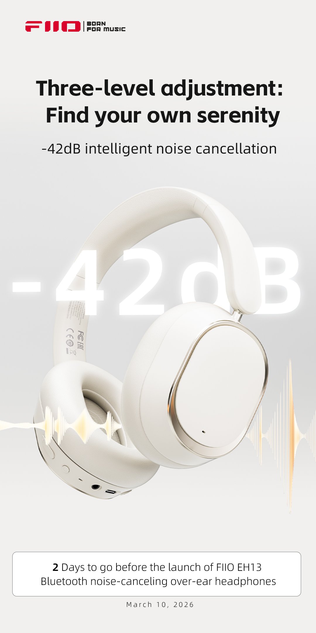 FIIO EH13 Bluetooth Noise canceling Over ear Headphones To Be Launched fiio-eh13-bluetooth-noise-canceling-over-ear-headphones-to-be-launched